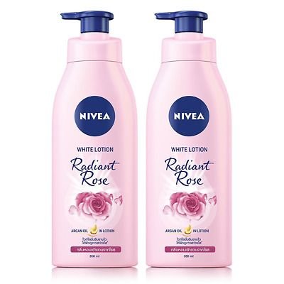 NIVEA White Lotion Radiant Rose with Argan Oil (350 mL)